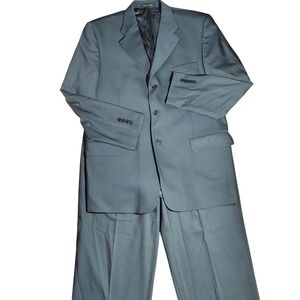 Roberto Villini Italy Mens Suit Dark Gray Wool Blend Jacket Pants Size 38 pants